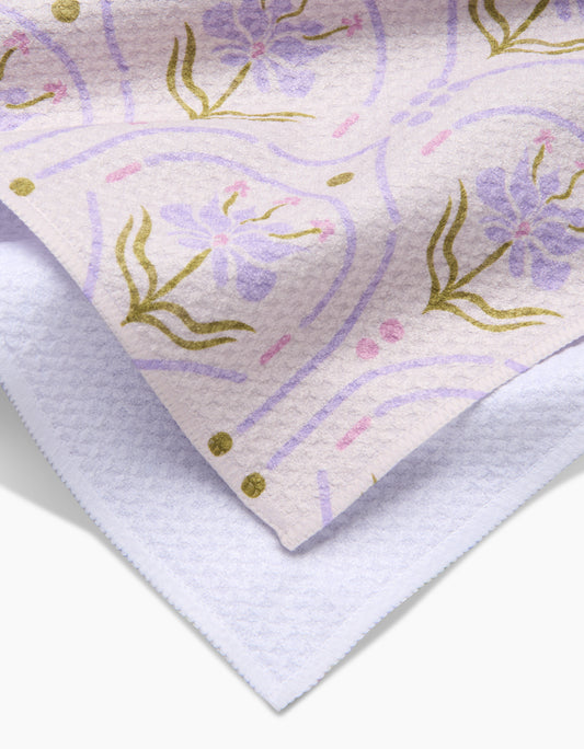 Geometry - Dome Floral Tea Towel