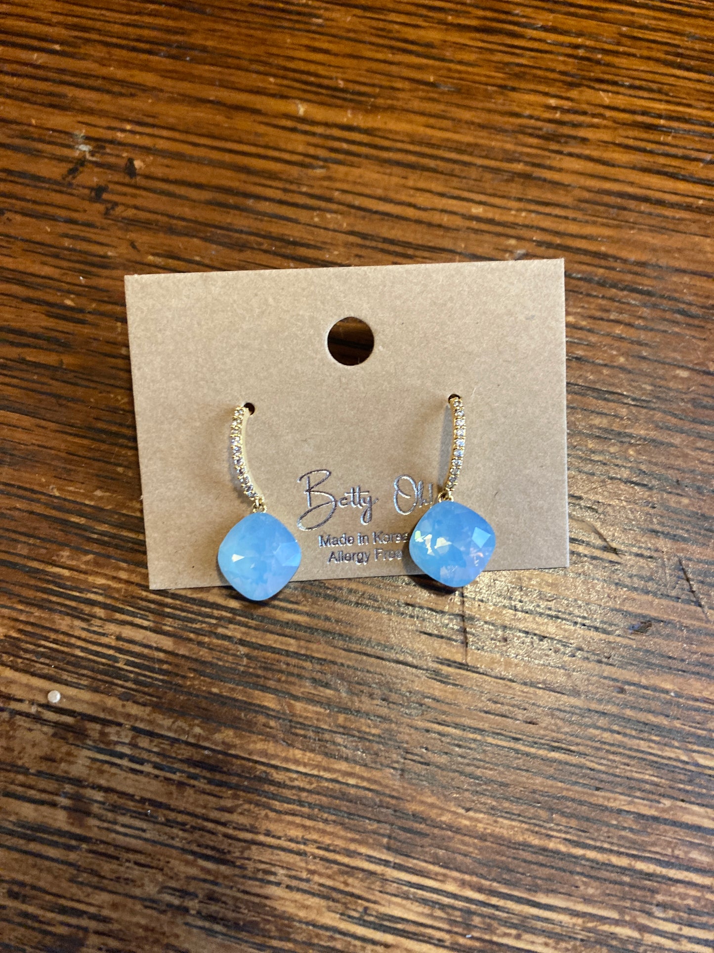 Blue Gem Earring | Allergy Free