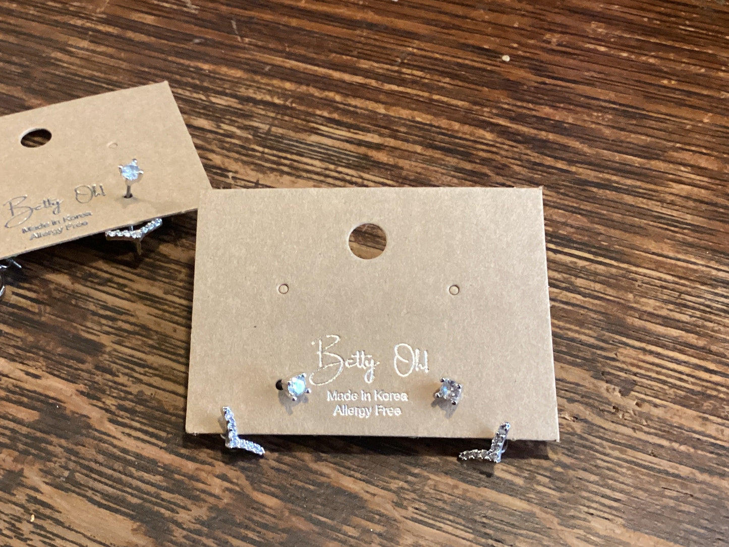 Silver Peek-A-Boo Stud Earrings | Allergy Free