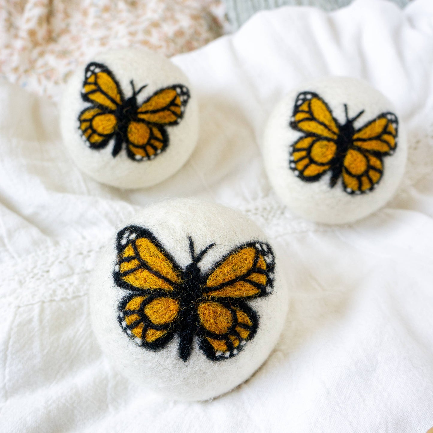 Friendsheep - Monarch Butterfly Trio Eco Dryer Balls - Set of 3