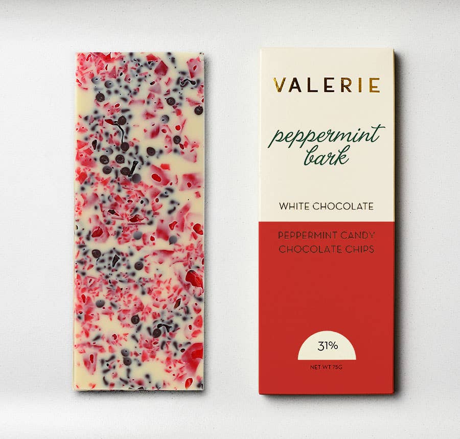 Valerie Confections - Peppermint Bark Bar