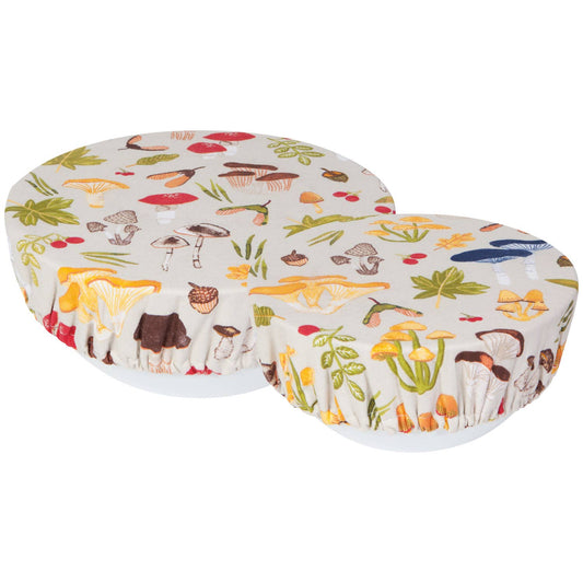 Now Designs by Danica - Field Mushrooms Bowl Covers Set of 2