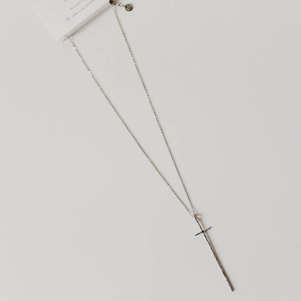 Modern Cross Necklace - WATERPROOF