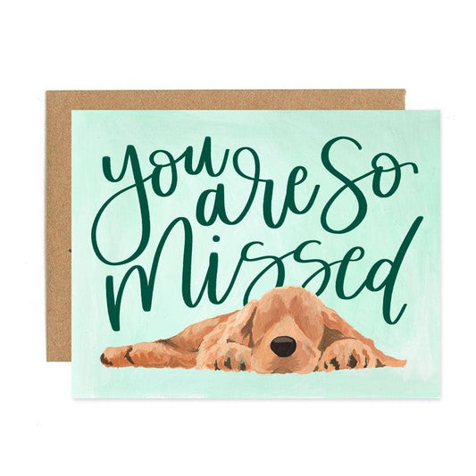 1canoe2 | One Canoe Two Paper Co. - So Missed Dog Sympathy Greeting Card