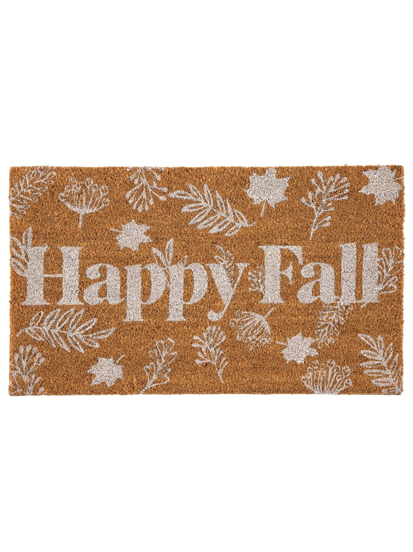 "HAPPY FALL" DOORMAT, NATURAL