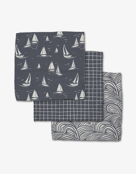 Geometry - Coastal Day Dishcloth Set