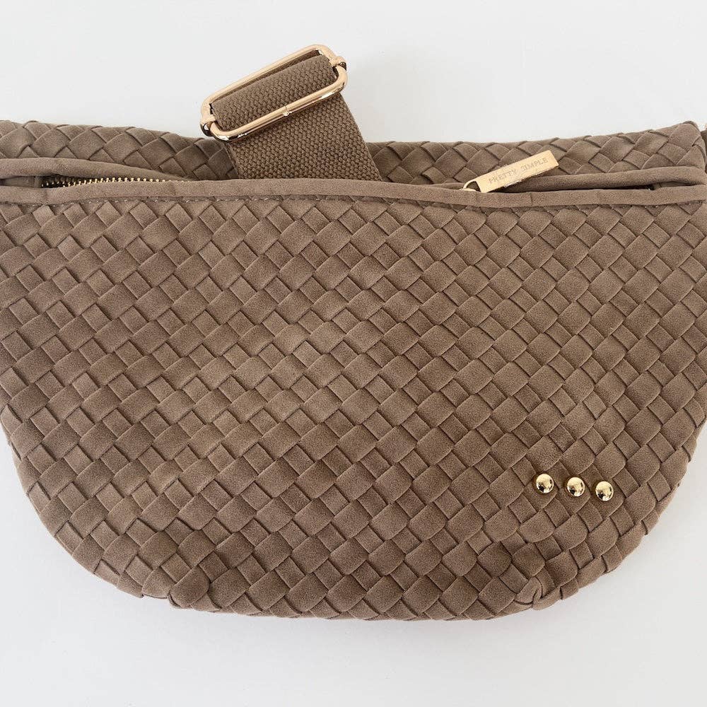 Pretty Simple - Suede Westlyn Woven Bum Bag - NEW COLORS!