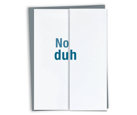 FINCH and HARE - No Duh - Funny Birthday Card