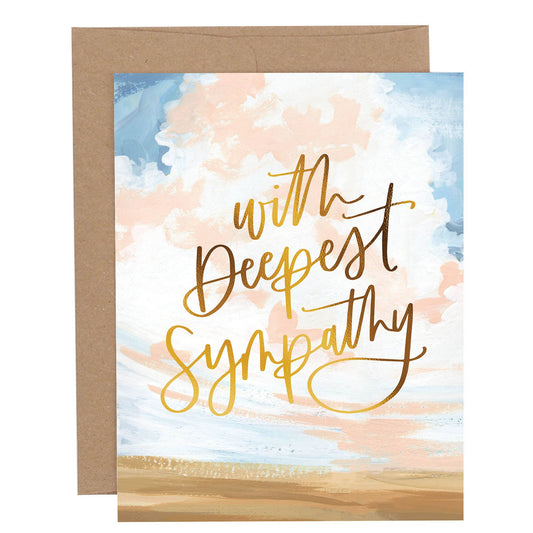 1canoe2 | One Canoe Two Paper Co. - Plains Landscape Deepest Sympathy Greeting Card