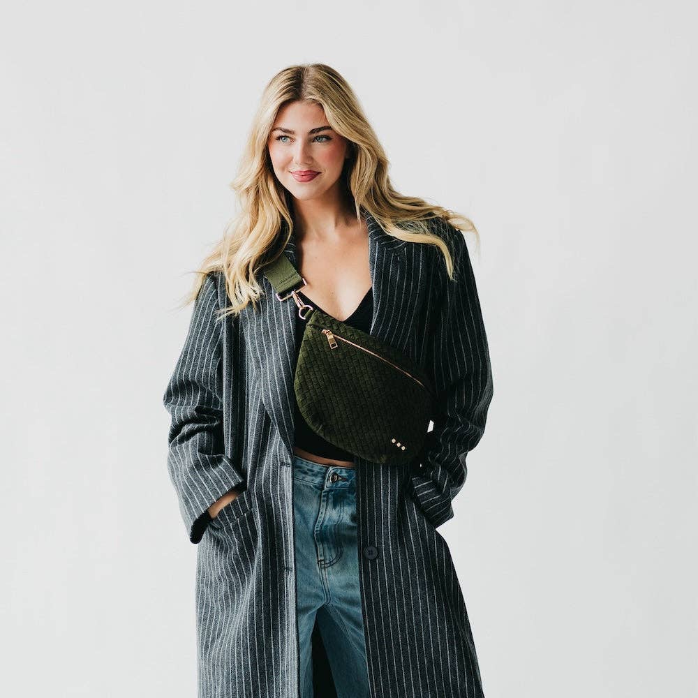 Pretty Simple - Suede Westlyn Woven Bum Bag - NEW COLORS!