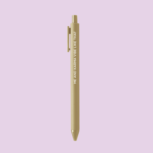 MangoIllustrated - Me and Karma Vibe Like That gel pen