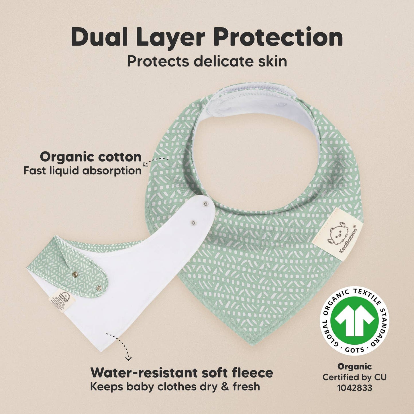 8-pack Baby Bandana Bibs for Boys and Girls
