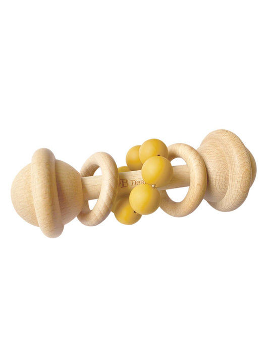 Turmeric Wooden Rattle Toy