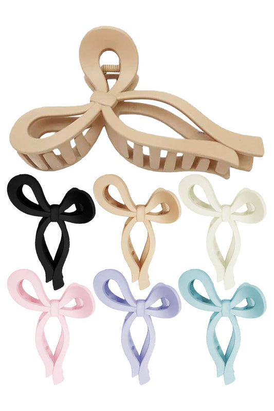 Wavy Ribbon Matte Pastel Hair Claw
