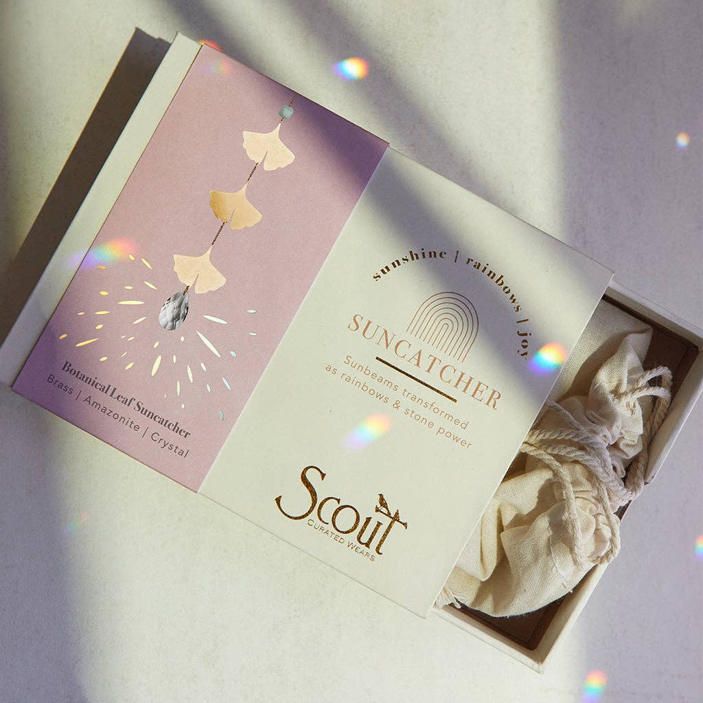 Scout Curated Wears - Suncatcher- Botanical Leaf/Amazonite