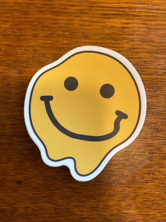 Melting Smiley Sticker