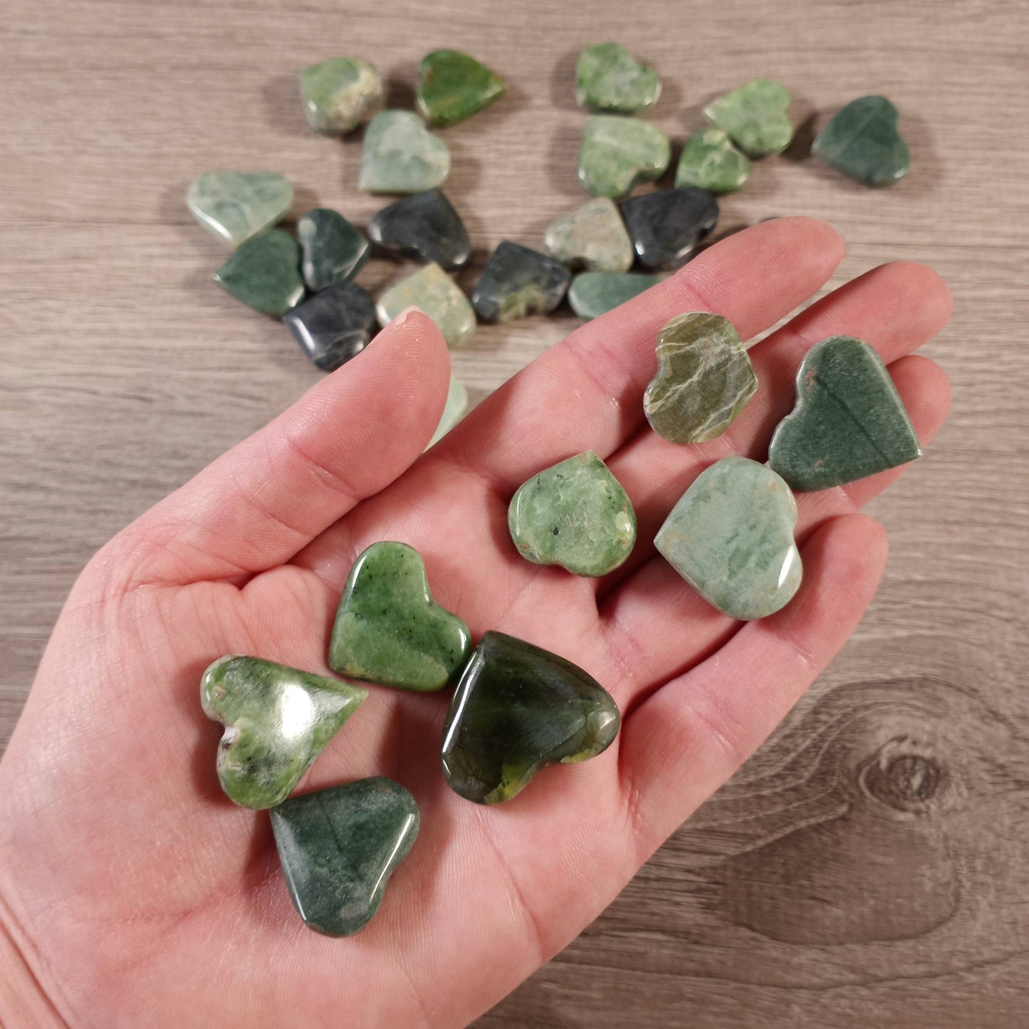 Small Hand-Carved Gemstone Hearts – Wholesale Crystal Heart