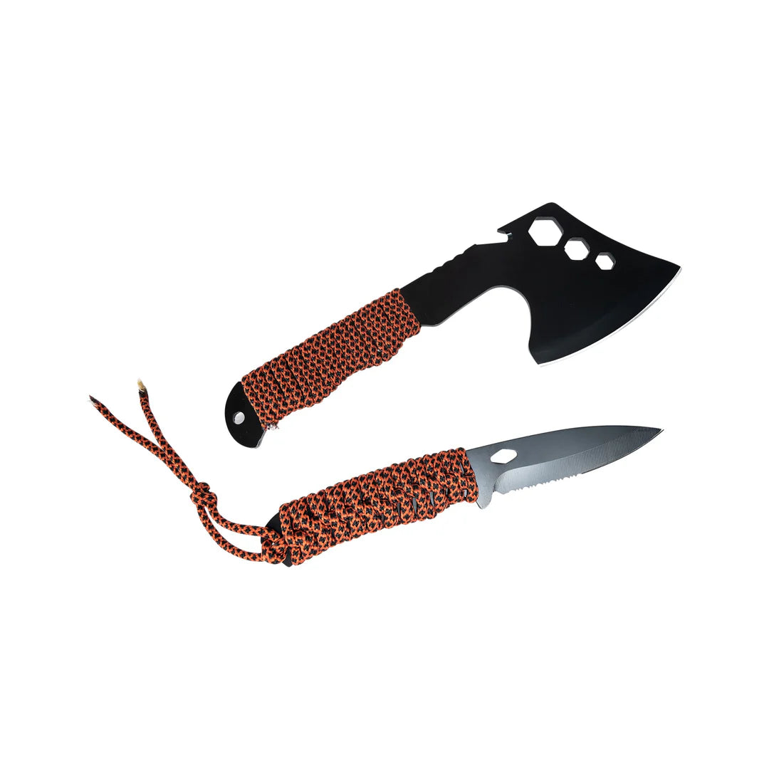 Hatchet Knife Set with Paracord Handle