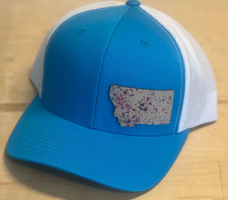 Confetti Leather Patch California State Hat