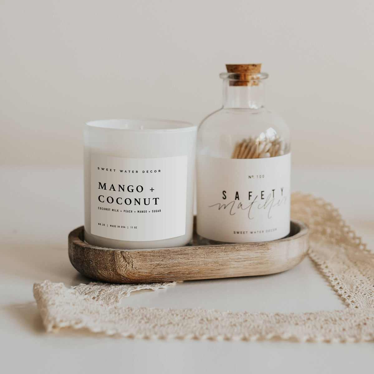 Sweet Water Decor - Mango and Coconut 11 oz Soy Candle - Decor & Gifts