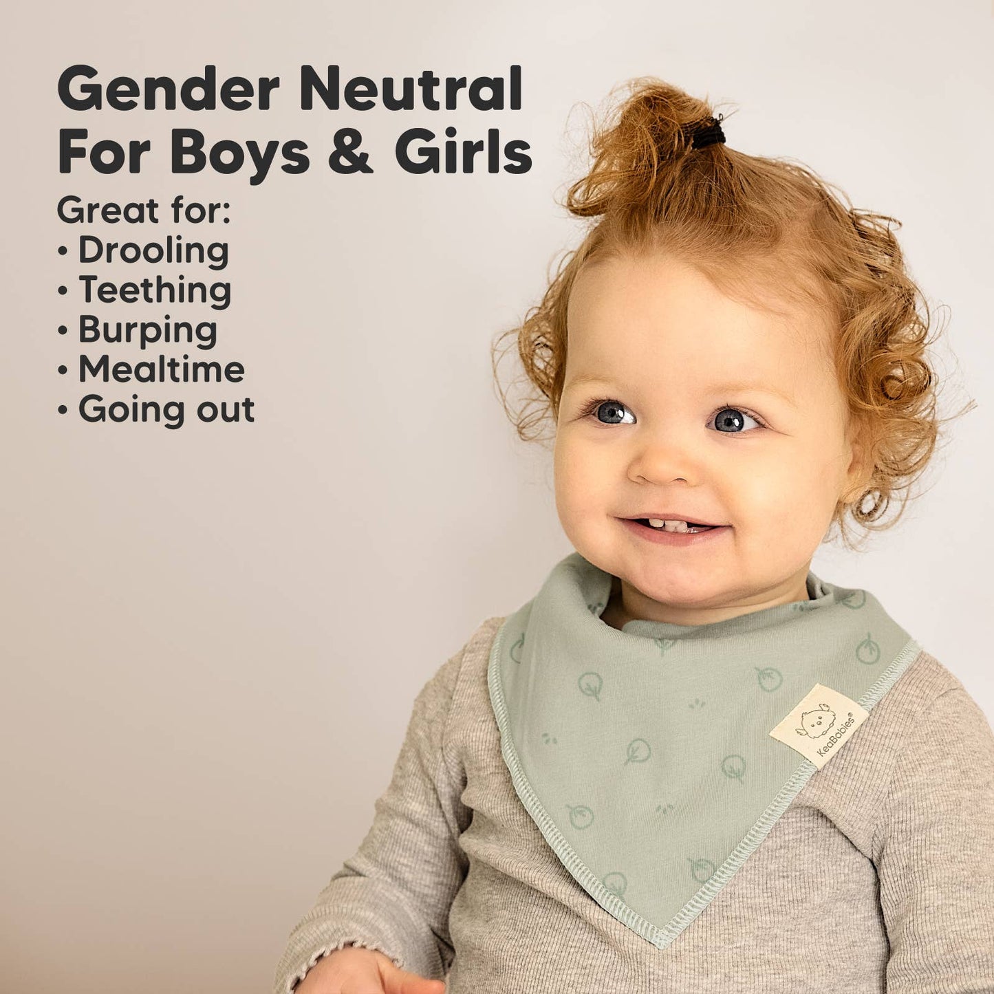 8-pack Baby Bandana Bibs for Boys and Girls