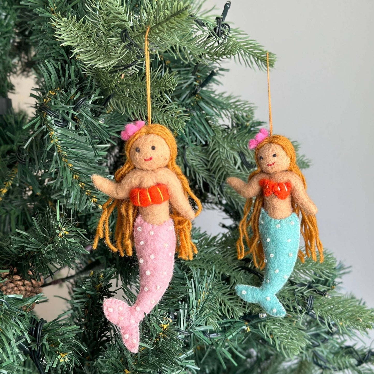 Felt Blond Mermaid Ornament