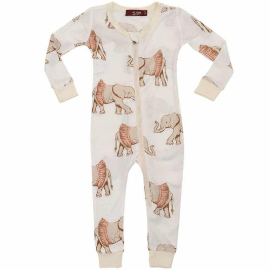 Tutu Elephant Bamboo 2-way Zip Coverall