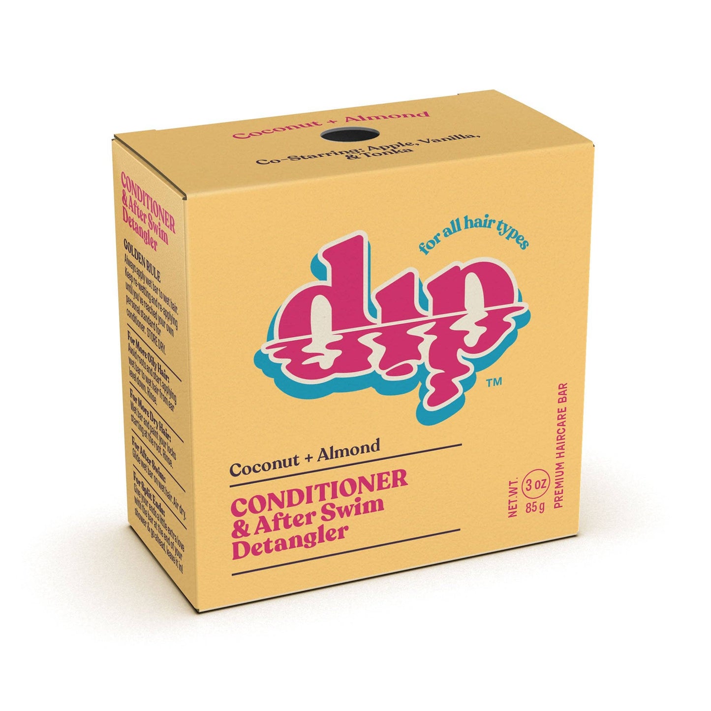 Dip - Conditioner Bar & After Swim Detangler - Coconut & Almond: 3 oz