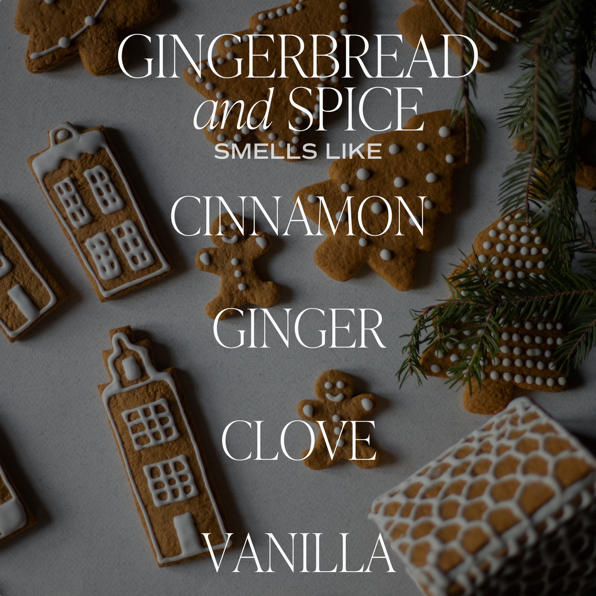 Sweet Water Decor - Gingerbread and Spice 11 oz Soy Candle - Christmas Decor