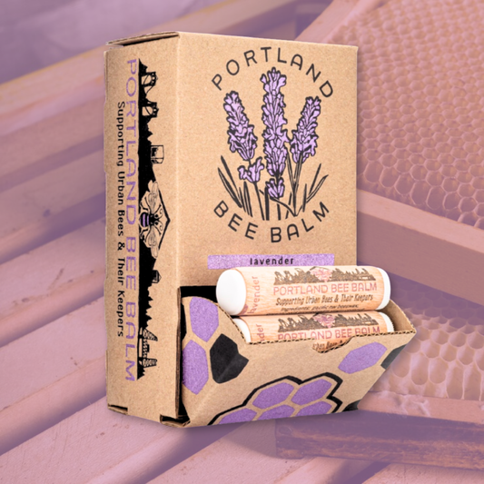 Portland Bee Balm - Lavender Organic Beeswax Lip Balm: 24-Count Display