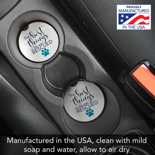 Rescued Bulk Absorbent Stone Car Coaster-NO PACKAGING
