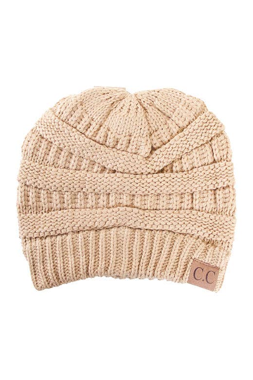 Hana - C.C Best Selling Cable Knit Classic Beanie Winter Hat