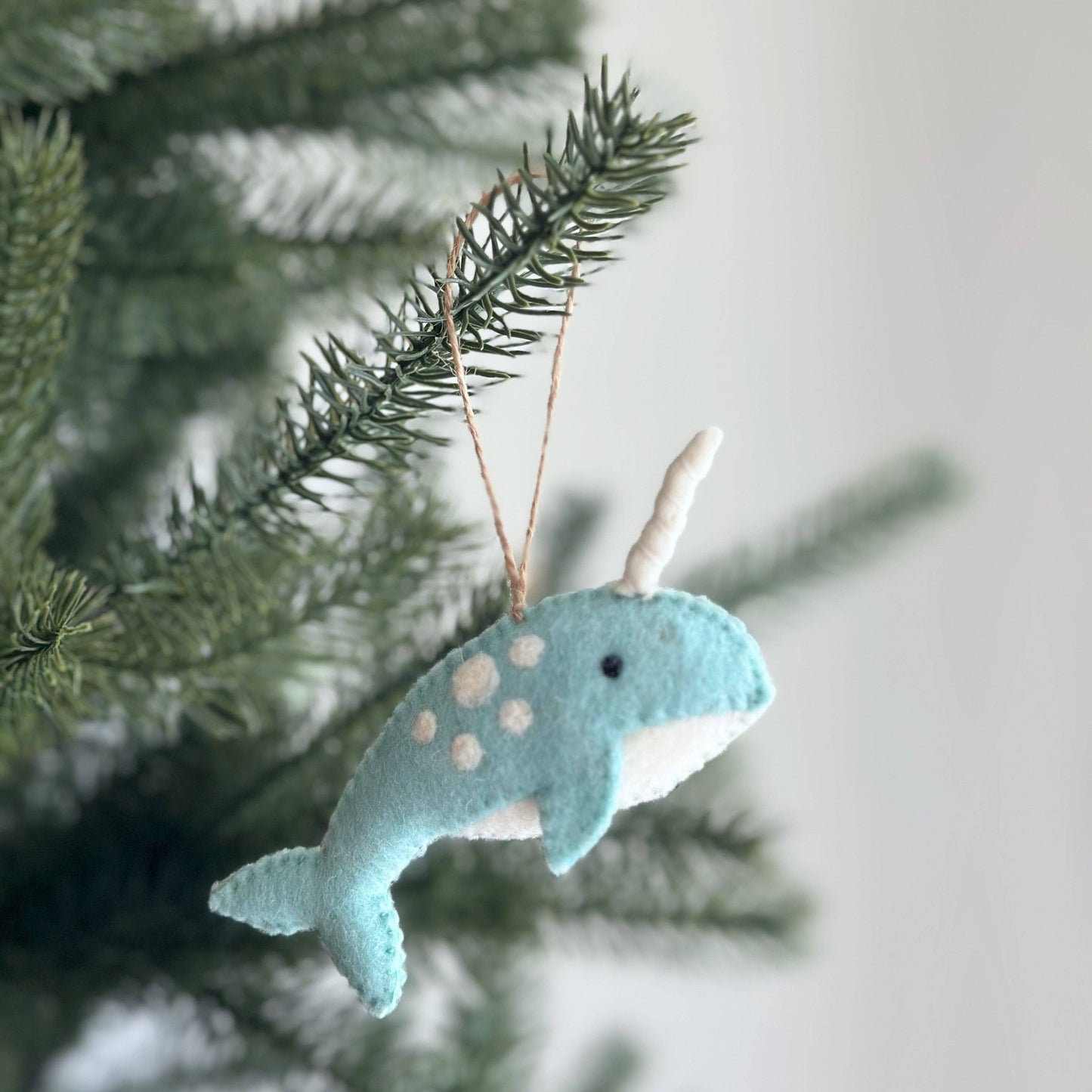 Felt Narwhal Ornament - Set of 3