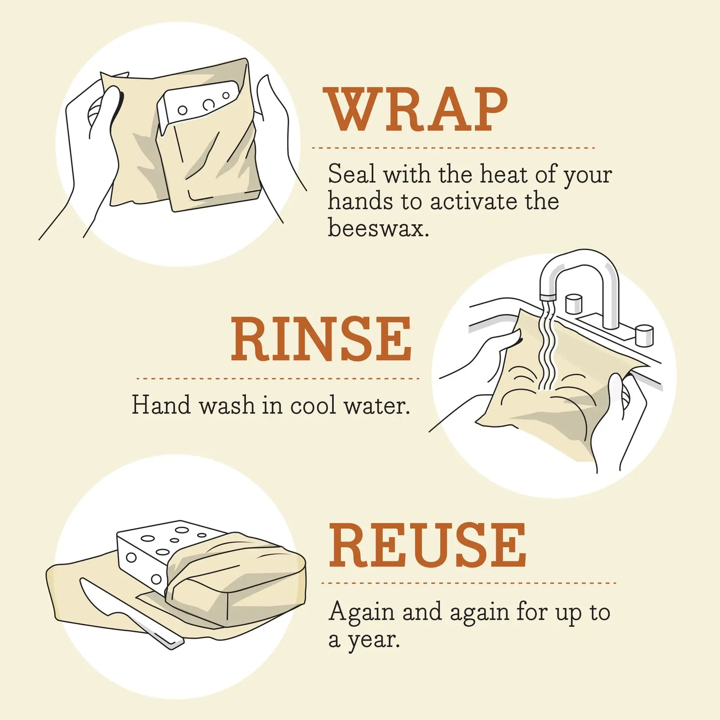 Bees Wrap Beeswax Reusable Bread Wrap - Meadow Magic Print