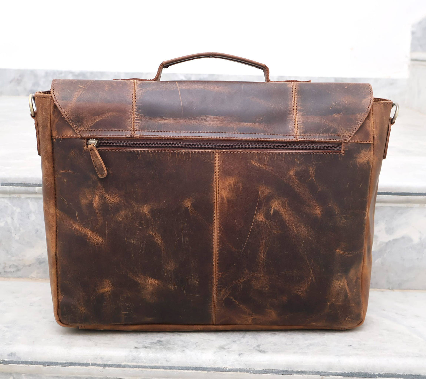 Buffalo Leather Messenger Bag