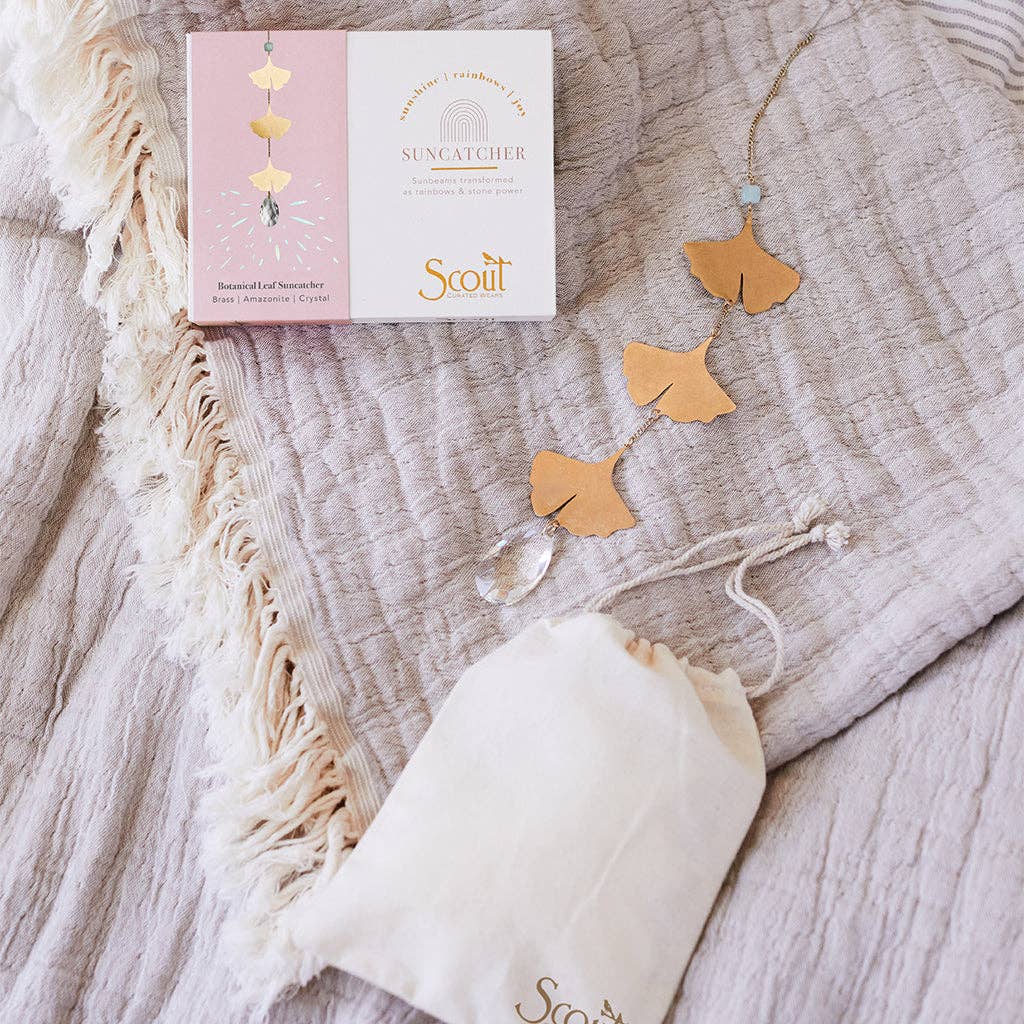Scout Curated Wears - Suncatcher- Botanical Leaf/Amazonite