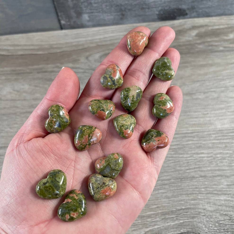 Gemstone Flat Back Heart 3/4 Inch – Bulk Crystal Cabochons