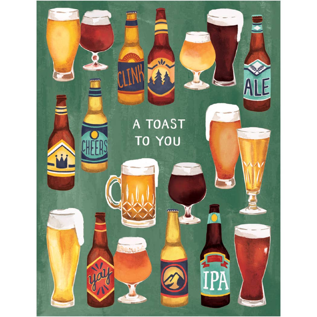 Studio Eleven Papers - A Toast to You Birthday Card