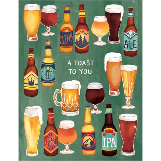 Studio Eleven Papers - A Toast to You Birthday Card