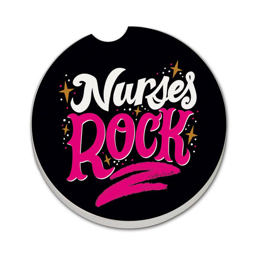 "Nurses Rock" Stone Car Coaster BULK NO PACKAGING
