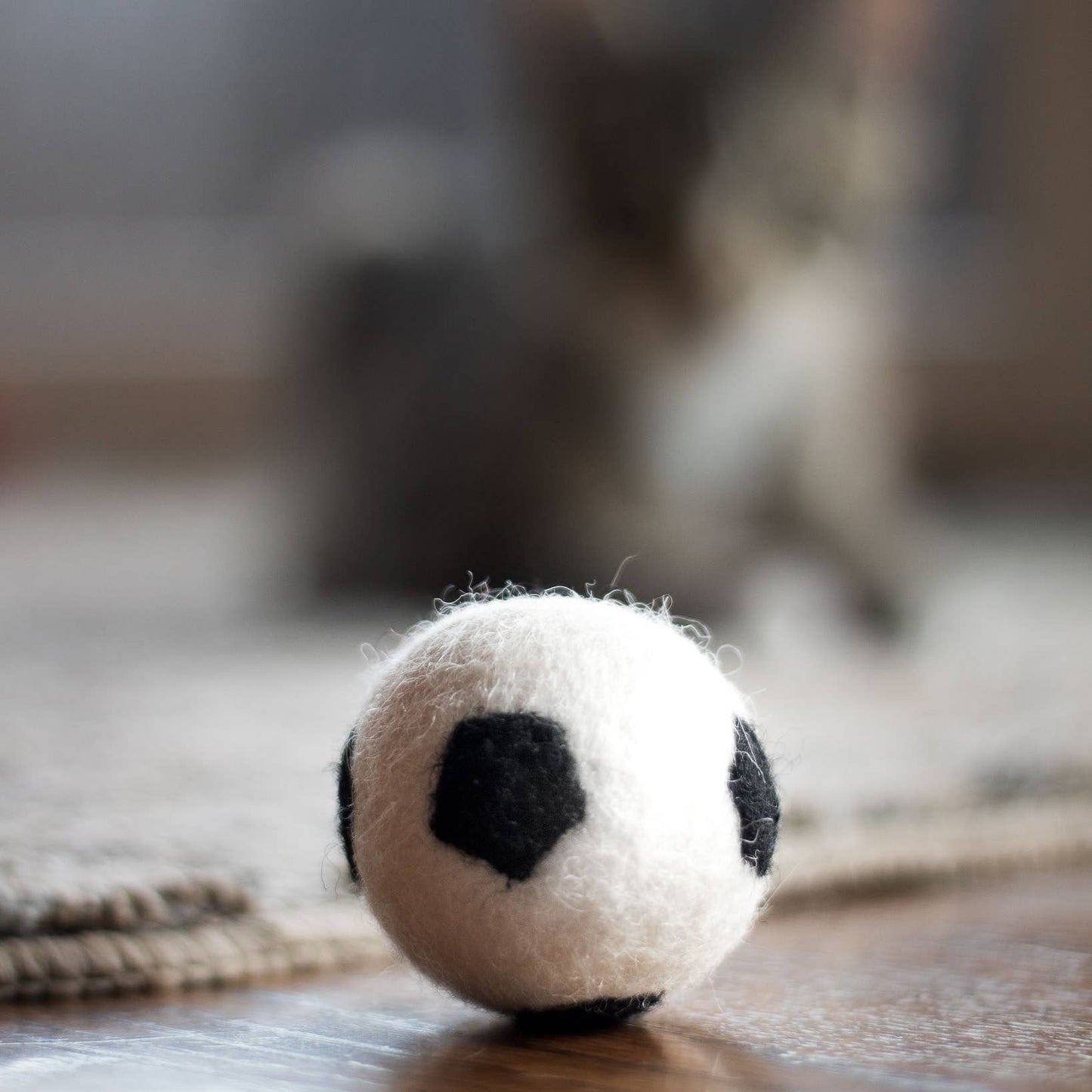 Soccer Felt Wool Eco Pet Toy / Fresheners