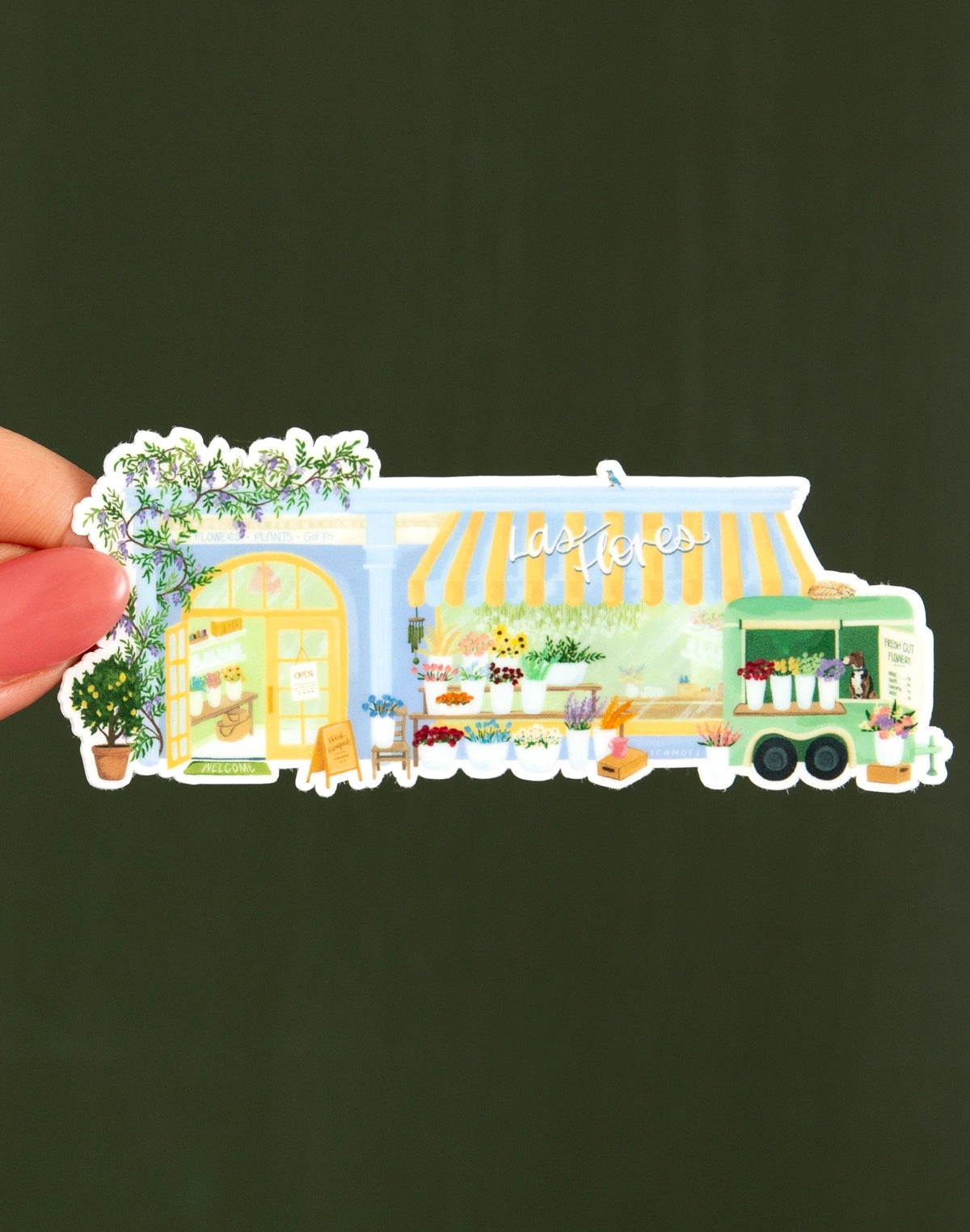 Flower Shop Decal Sticker