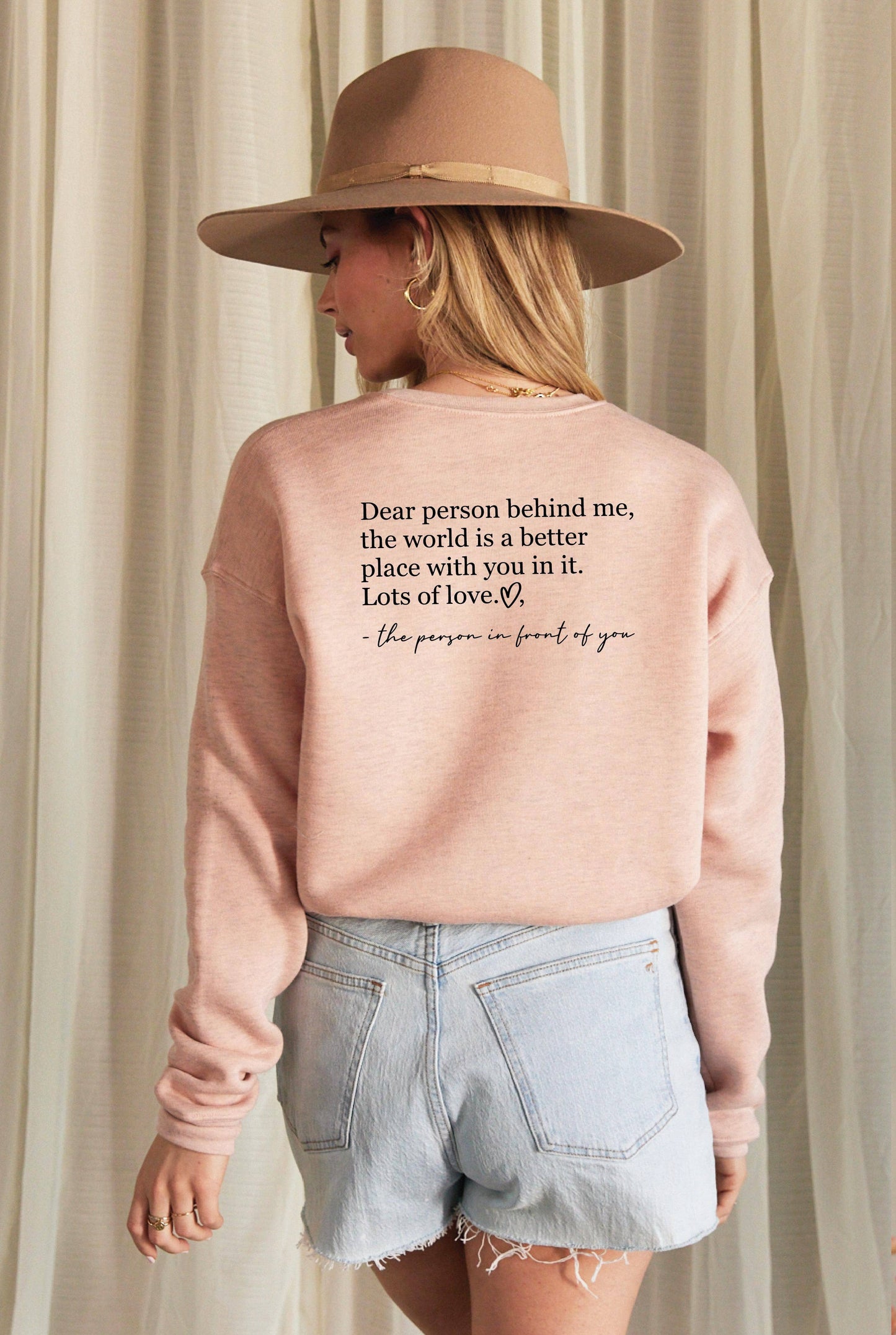 DEAR PERSON BEHIND ME Graphic Sweatshirt