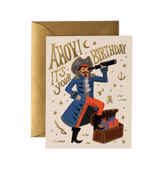 Rifle Paper Co. - Pirate Birthday Card