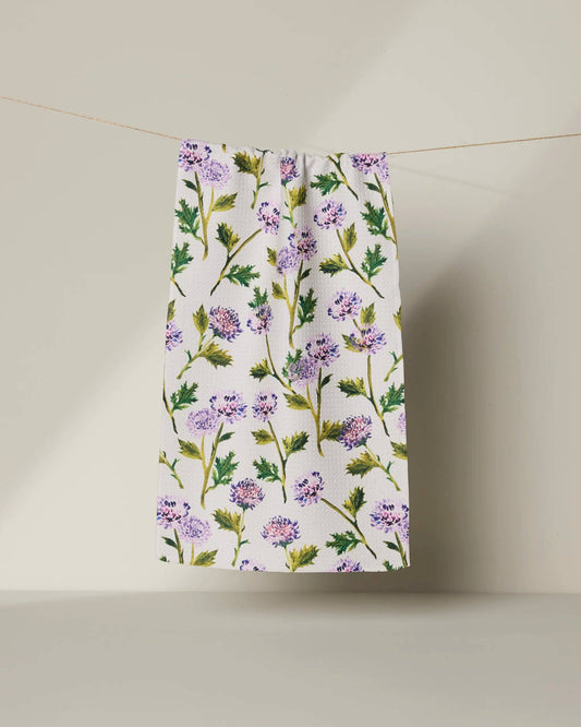Blooming Thistle Mini Towel