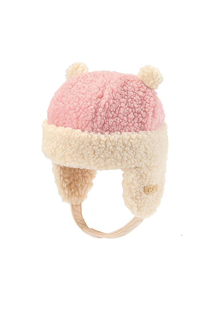 C.C Kids Teddy Bear Ears Earflaps Beanie