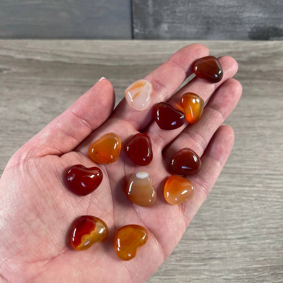 Gemstone Flat Back Heart 3/4 Inch – Bulk Crystal Cabochons