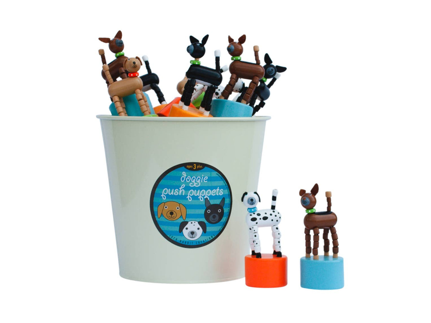 Dog Push Puppets Refill - Set of 24