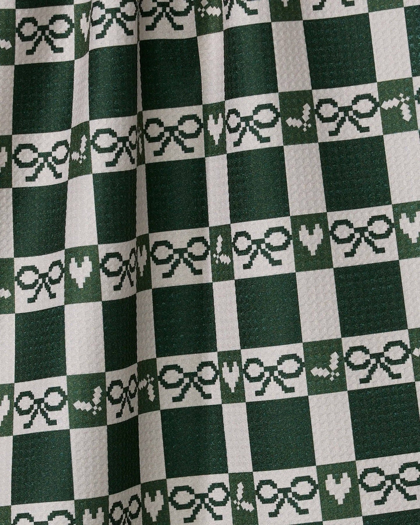 Geometry - Elf Gingham Tea Towel