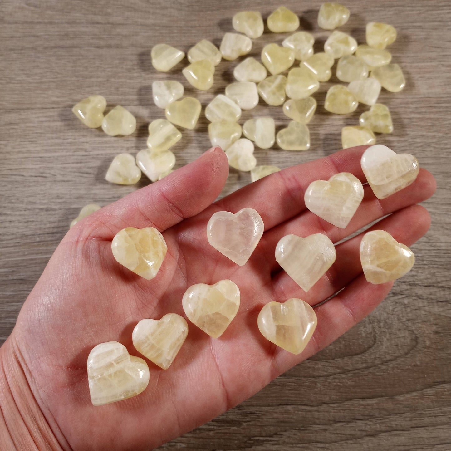 Small Hand-Carved Gemstone Hearts – Wholesale Crystal Heart